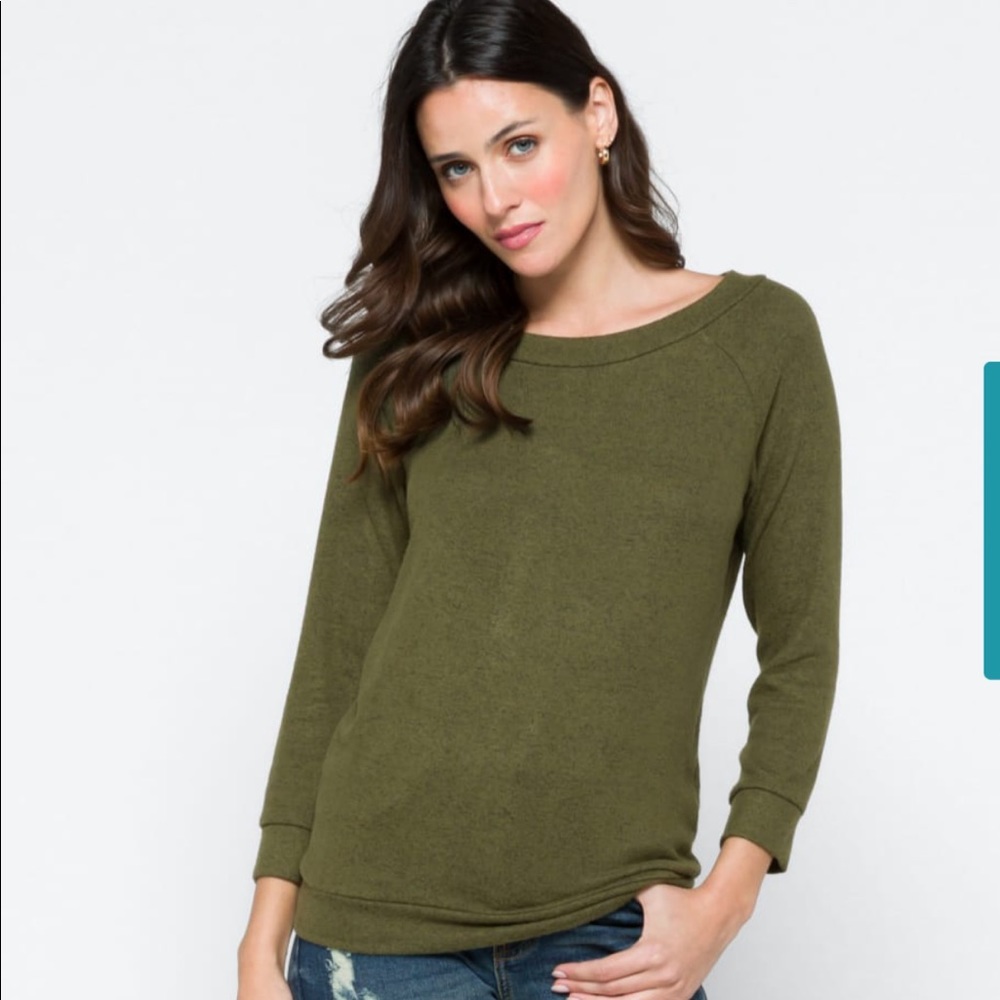BNWT MIX by 41 Hawthorn Paulson Brushed Knit Top